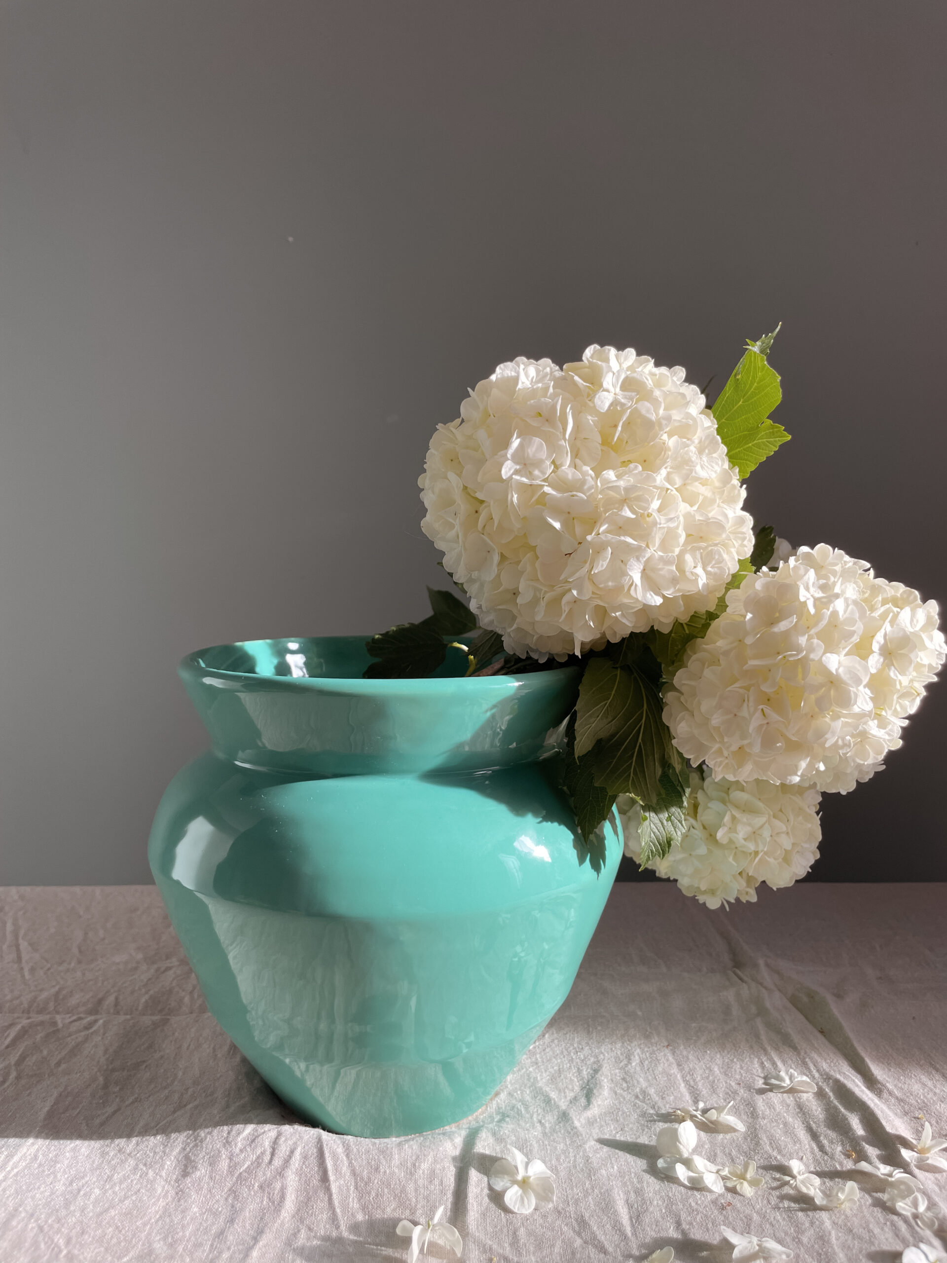 Wazon w kolorze morskim